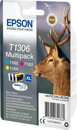 Epson Stag T1306 Подлинный Голубой, Пурпурный, Желтый 1 шт C13T13064022