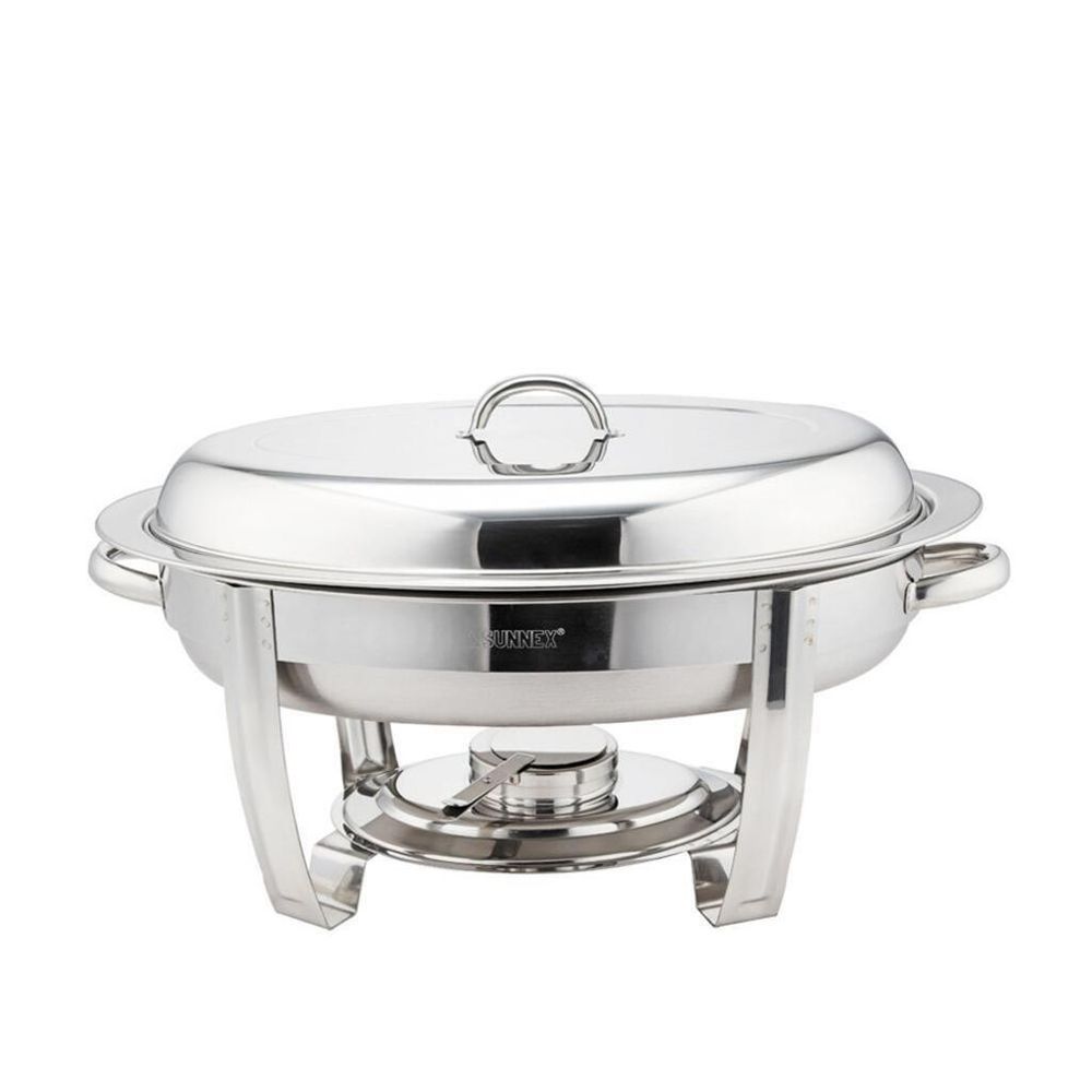 Мармит 5,5 л овальный с крышкой 55*32*31 см нерж. SUNNEX