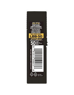 OLFA EXCEL BLACK, 18 мм, 50 шт, в боксе, сегментированные лезвия (OL-LBB-50)