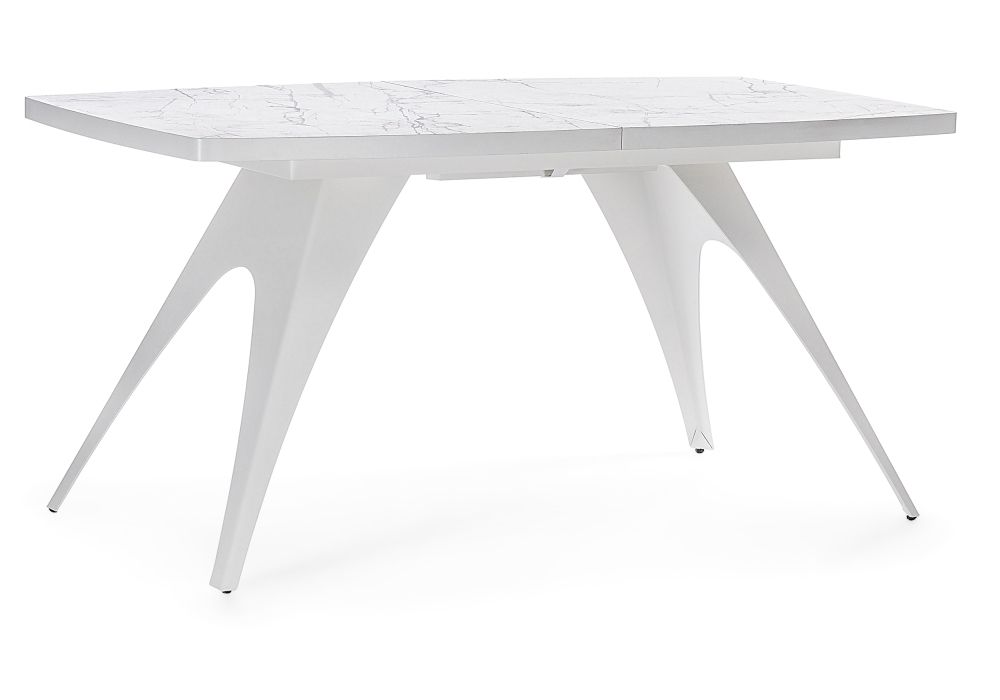 Деревянный стол Лардж 160(200)х90х76 monte belo / белый