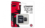 Карта памяти Kingston MicroSD(TransFlash) 32Gb Class10 UHS-I + SD адаптер (SDC10G2/32GB)