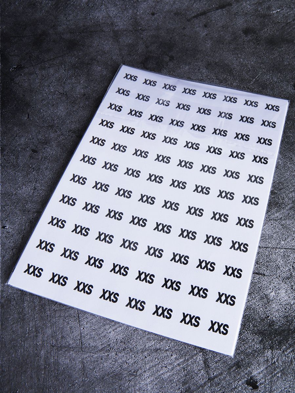 Размерники на одежду наклейки самоклеящееся S M L XL XXL
