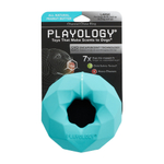 Playology  жевательное кольцо-многогранник CHANNEL CHEW RING для собак средних и крупных пород с ароматом арахиса, цвет голубой