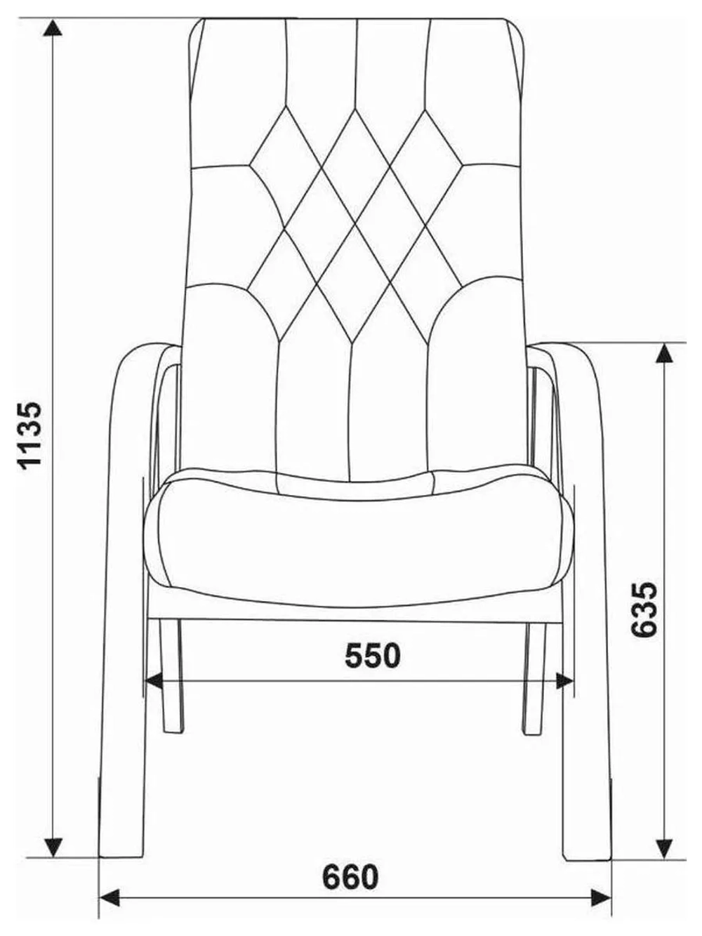 Кресло Бюрократ T-9928WALNUT-CF черный, кожа на ножках/дерево