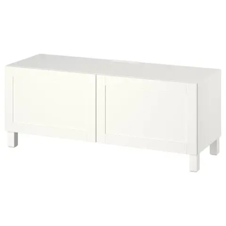 Тумба под ТВ - IKEA BESTÅ/BESTA, 120x42x48 см, белый, Бесто ИКЕА