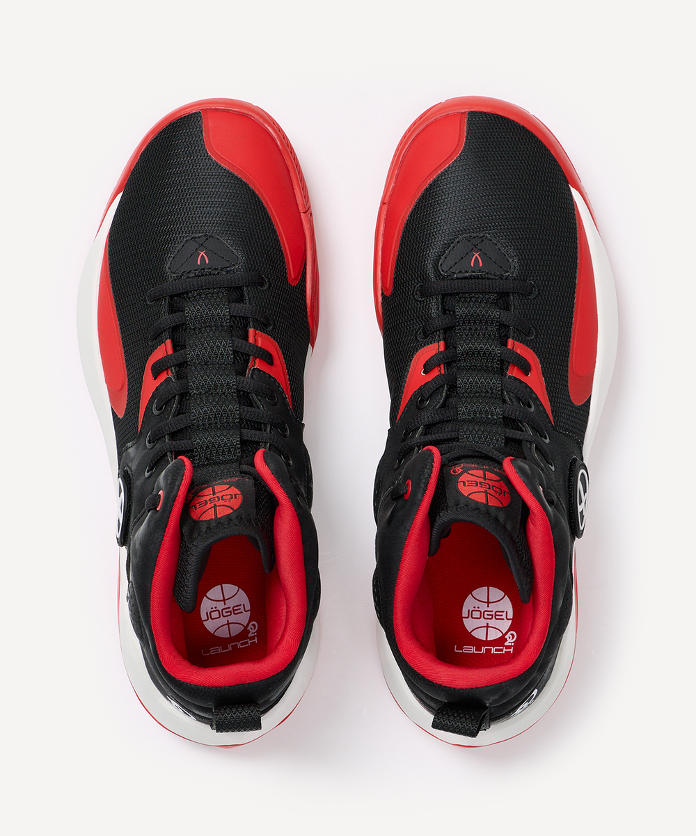 Кроссовки баскетбольные JÖGEL Launch 2.0 MID, черный/красный/белый
