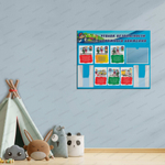 Стенд Уголок безопасности дорожного движения с плоскими и объёмными карманами А4 368