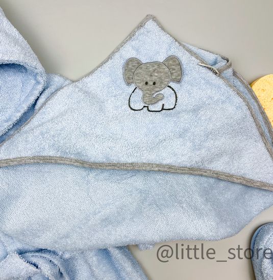 Банный комплект "Слоник" голубой