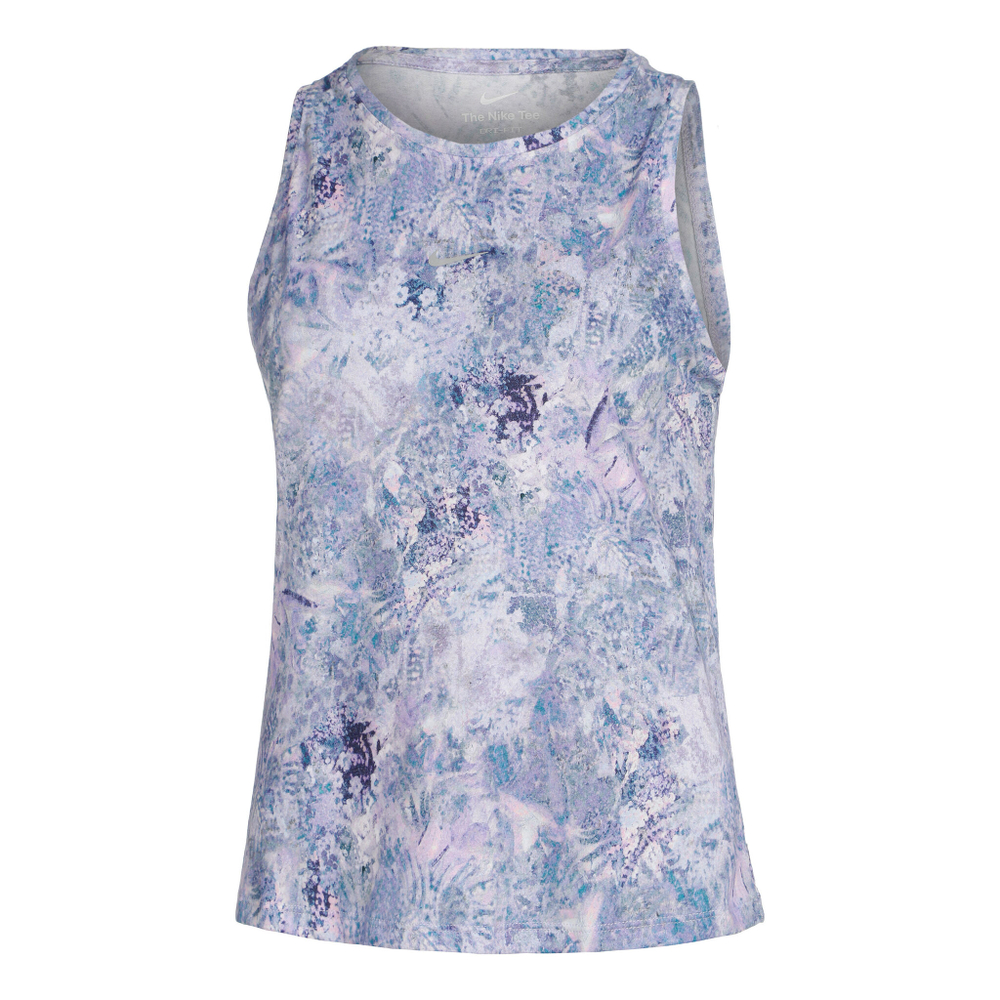 Женская теннисная майка Nike Dri-Fit Pro All Over Print Tank Top Women - Lilac, White