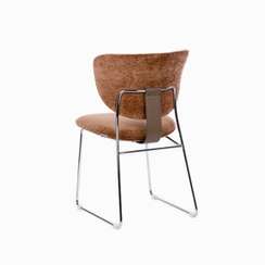 Стул Owen, терракотовый, ножки хром