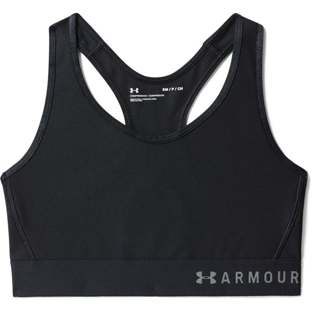 ТОП теннисный Under Armour Mid Keyhole Bra - черный