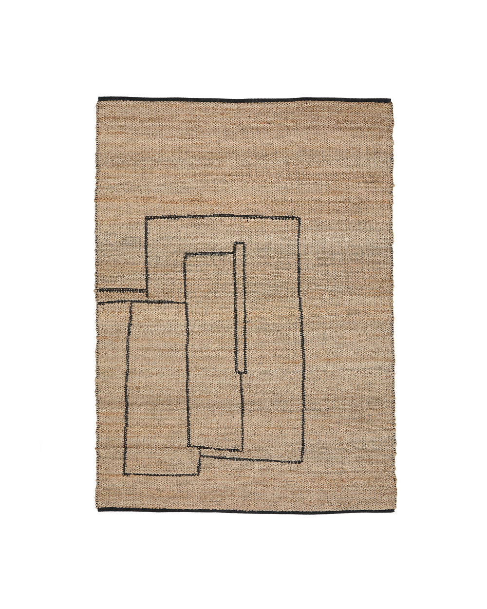 Ковер Velira из джута с графическим рисунком 160 x 230 см