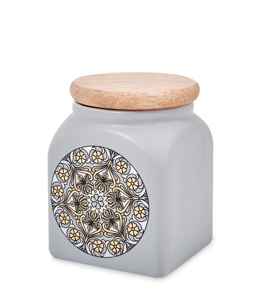 TJ-15/1 Керамическая банка мал. с крышкой