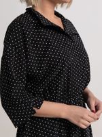 Платье Доминанта НЬЮ (черное/горох) П15242-16М LT Collection