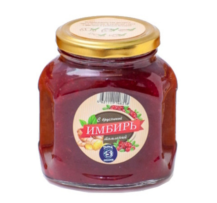 Имбирь томленый с брусникой 450г. Клен