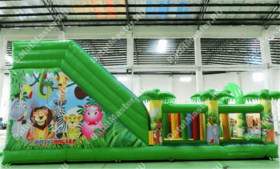 Коммерческий надувной батут "Джунгли малый"