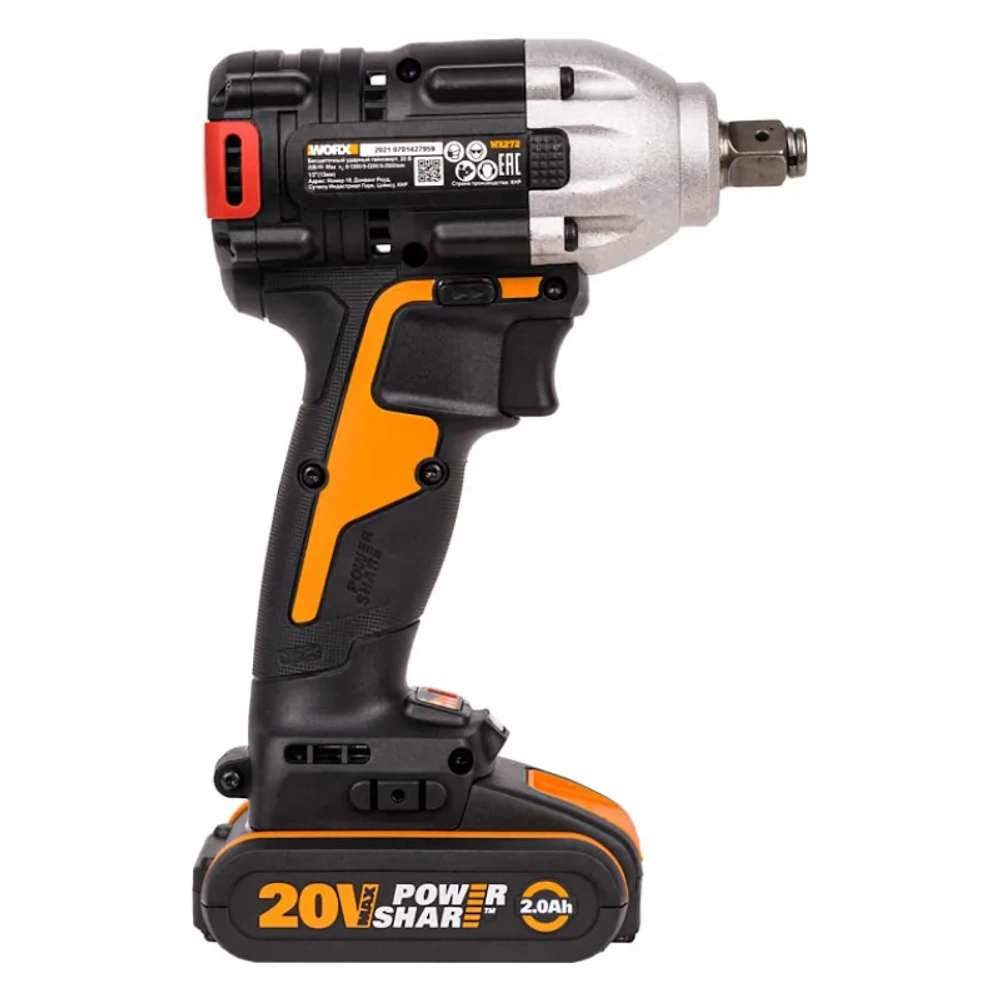 WORX WX272 аккумуляторный гайковерт (2 x 2 Ач, ЗУ)