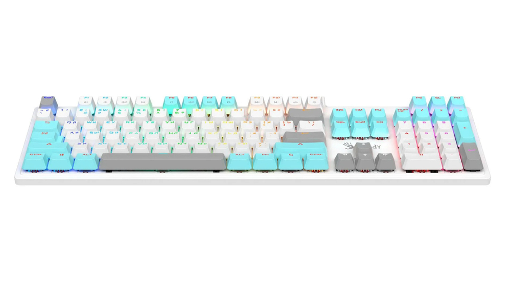 Клавиатура A4Tech Bloody S510N механическая белая LED USB игровая ICY WHITE