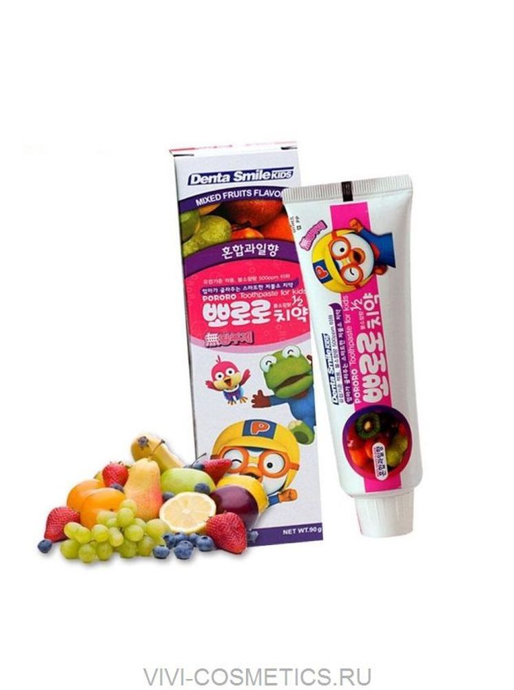 Детская зубная паста (киви) | DENTA SMILE kids Pororo (90g)