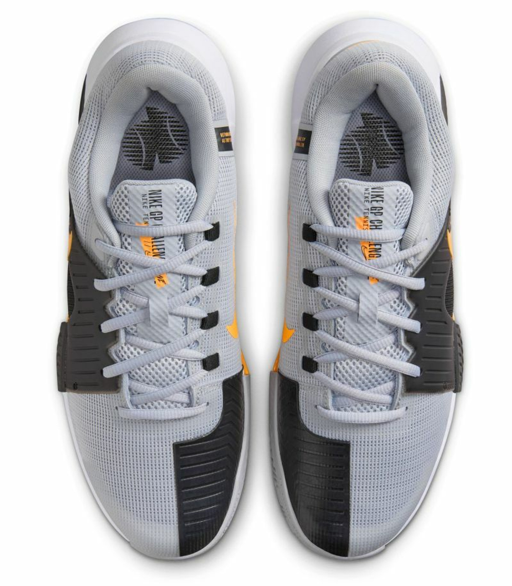 Мужские кроссовки теннисные Nike Zoom GP Challenge 1 Clay - wolf grey/laser orange/black/white