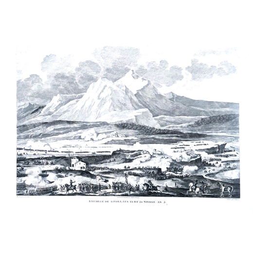 Сражение при Риволи 14-15 января 1797 года. Гравюра из альбома Военные кампании Франции. Париж. 1834