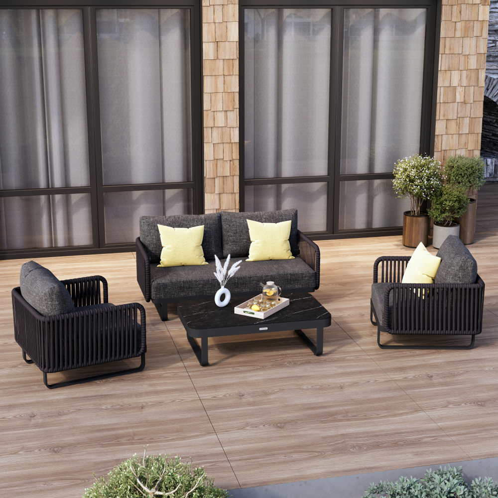 Лаунж зона Ideal Patio БЕЛЛИСА С с двухместным диваном - маренго