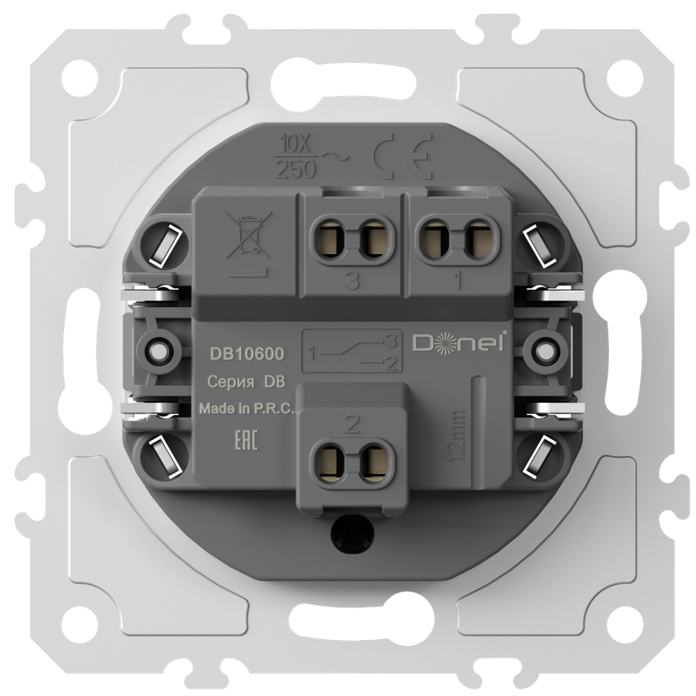 Механизм выключателя В1 с 2-х мест (проходного), 10A 250В~, серия DB