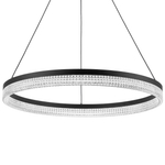 736167 Люстра ROTONDA 38W LED 2106LM 180G ЧЕРНЫЙ 3000K