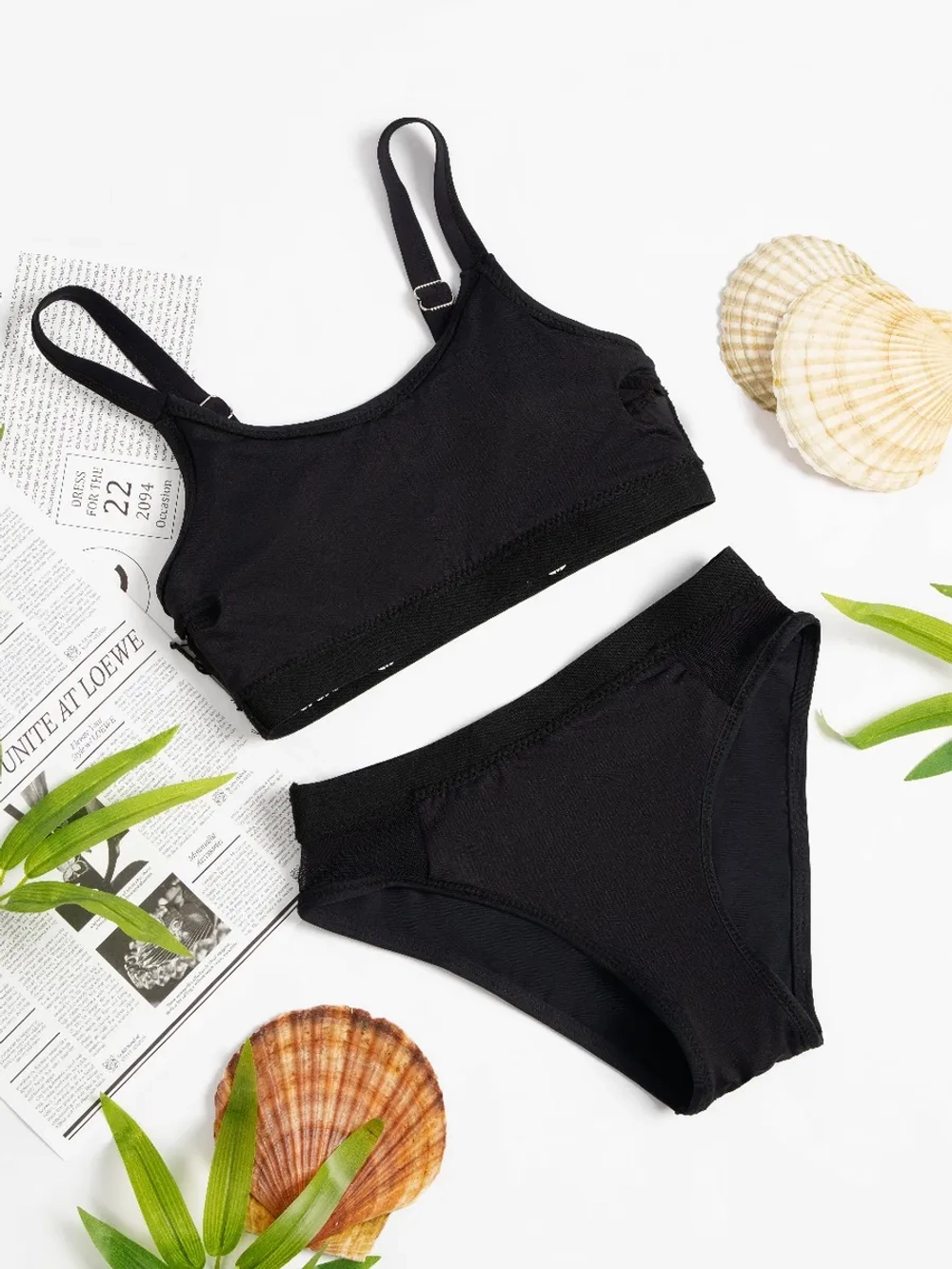 купальник раздельный топ и плавки для купания спортивный