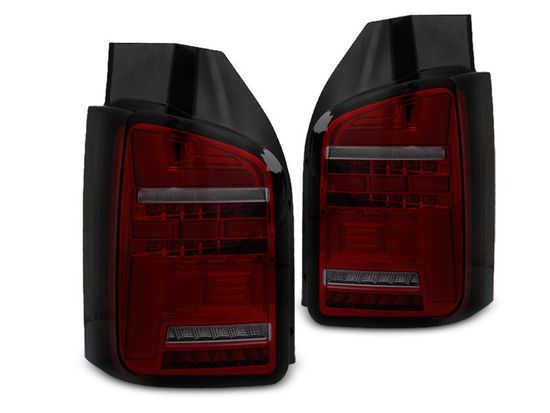 Фонари задние LED BAR RED SMOKE SEQ для VW T5 10-15