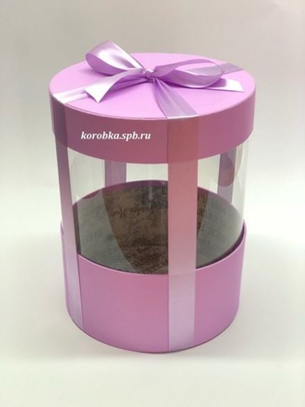 Коробка аквариум 18 см Цвет : Светло лиловый . Розница 350 рублей .