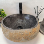 Раковина из речного камня RS-63475 (40*41*15) 0122