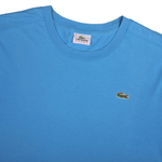 Голубая базовая футболка Lacoste, S свободный