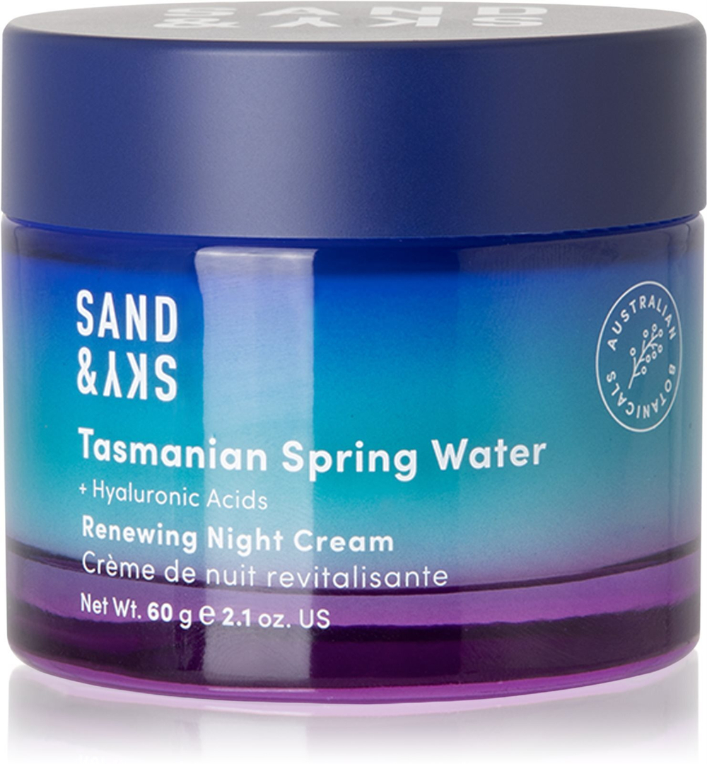 Sand & Sky Tasmanian Spring Water Renewing Night Cream - обновляющий ночной крем /   60  g  / GTIN 8886482916129