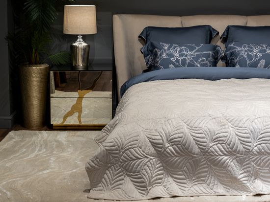 177HON-60260 Покрывало Флора кремовое 240*260