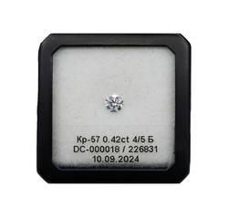 Бриллиант пара (Кр-57, Ø 4.80 мм, 4/5, 0.42 ct, Ø 4.77 мм, 3/6, 0.42 ct)