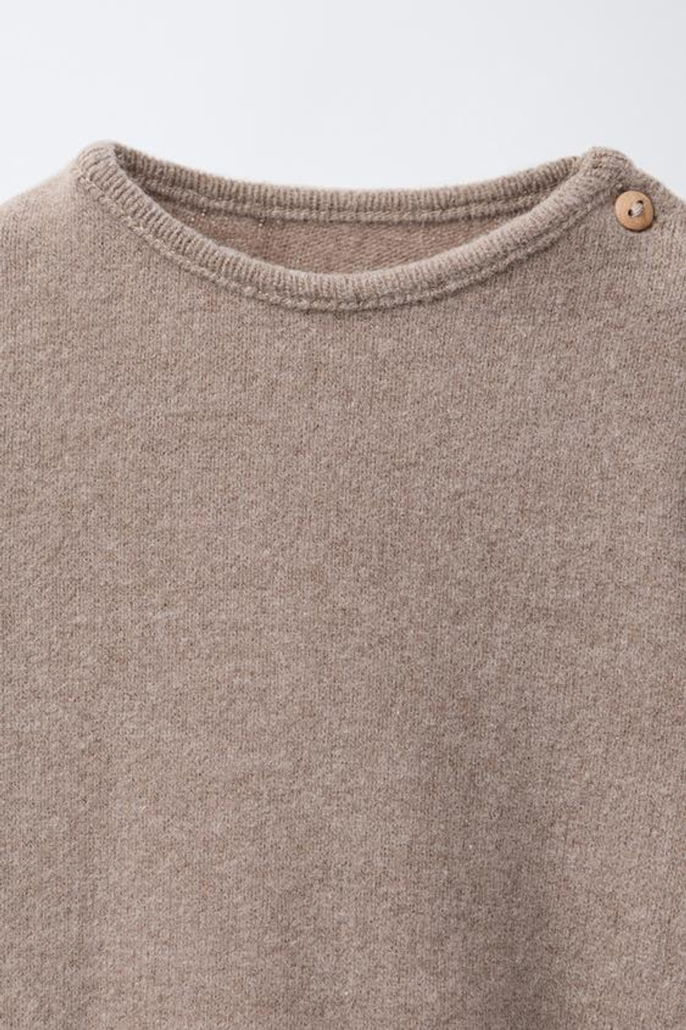 ZARA БОДИ ИЗ МЯГКОЙ ТКАНИ, РЫЖЕВАТО-КОРИЧНЕВЫЙ