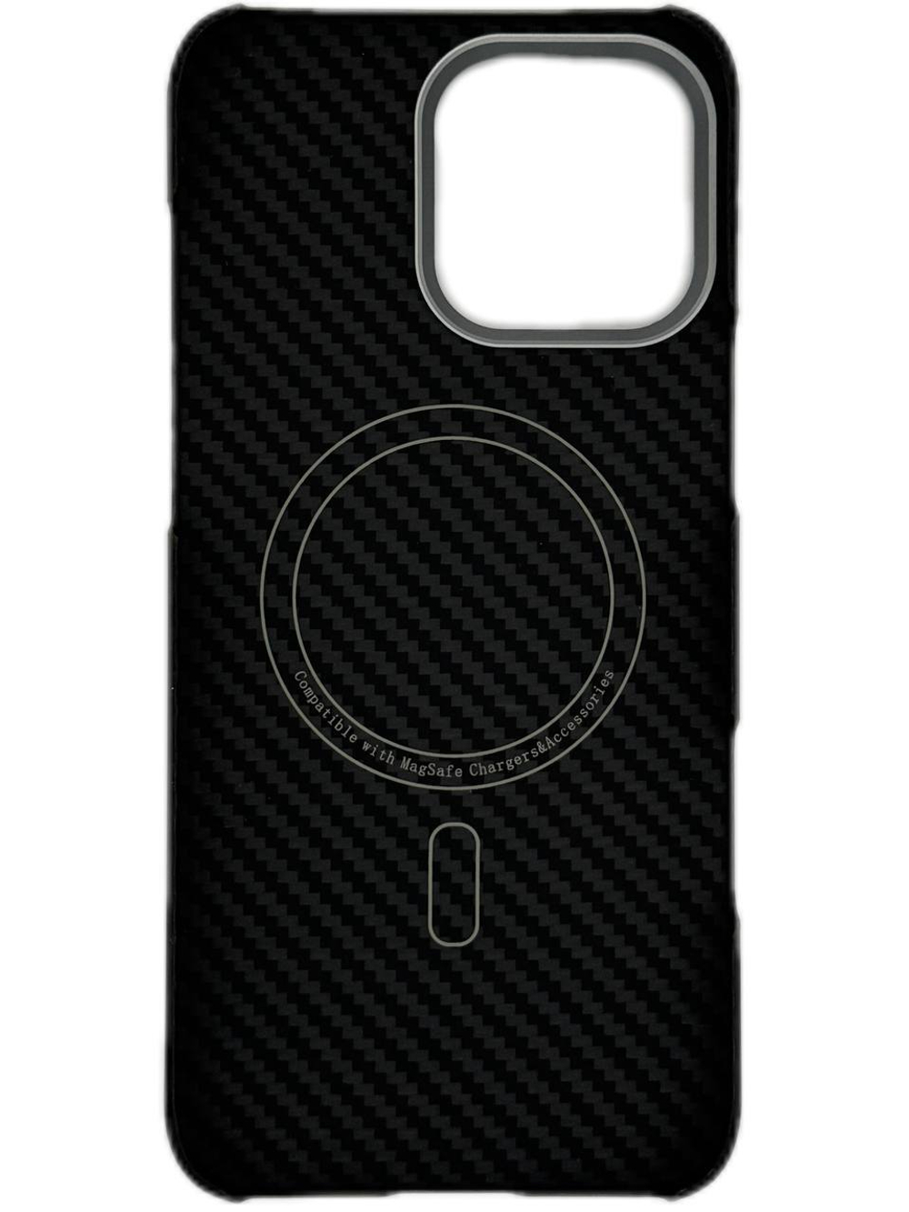 Carbon Case Black Gray MаgSafе iPhone 16 Pro Max/16 Pro
