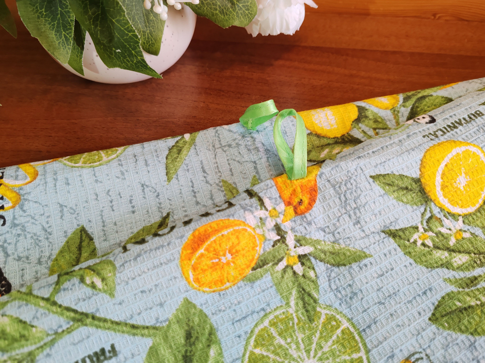 Полотенце кухонное, круглое, 2 шт, вафельное полотно