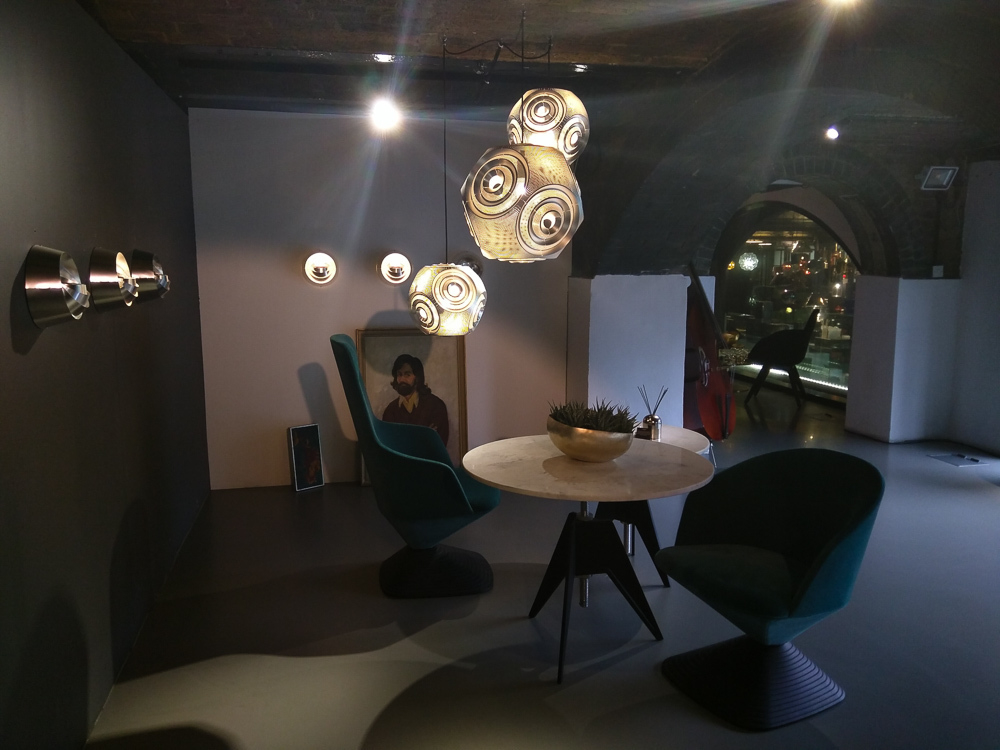 Pendant design lamp  Curve Ball by Tom Dixon (Gold)