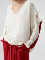 Свитер с разрезами на плечах OLA OLA