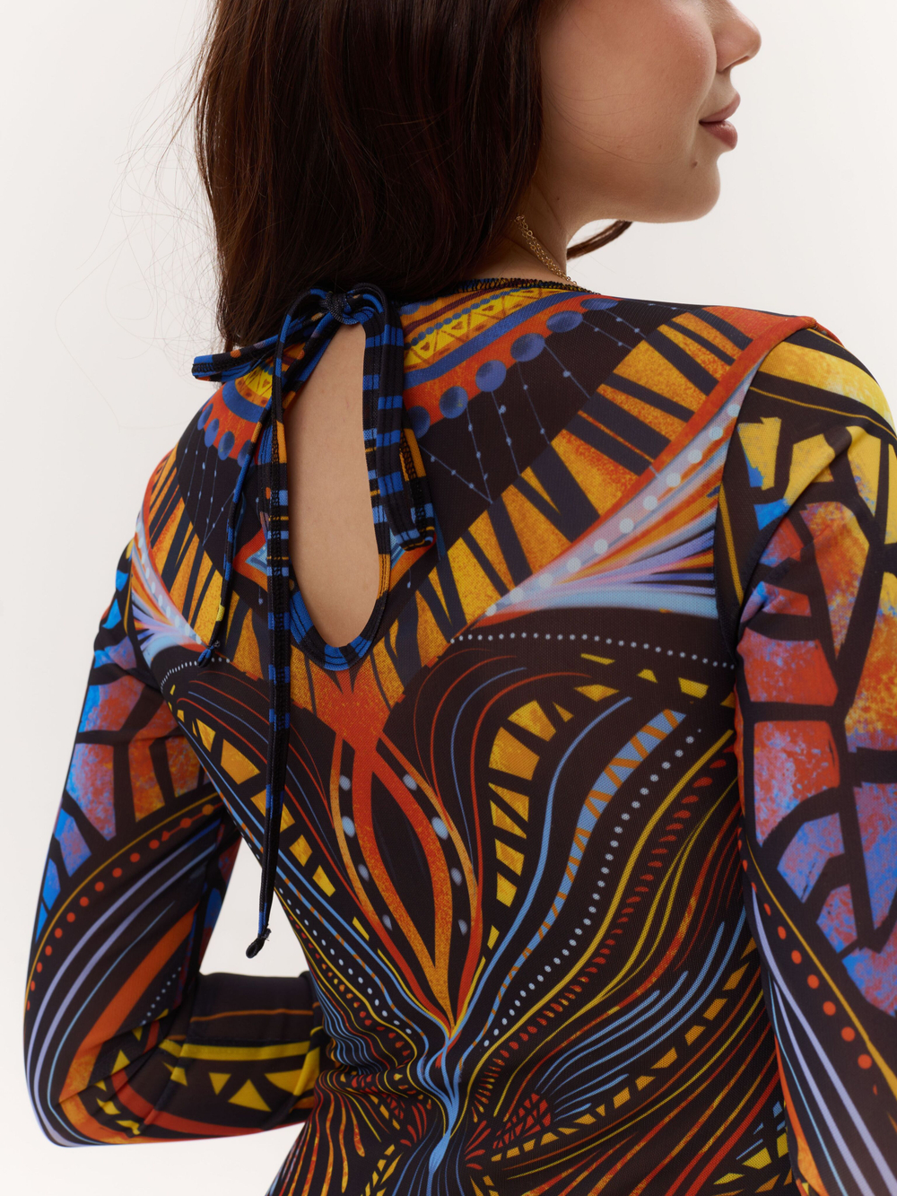 Купальник с рукавом Африка