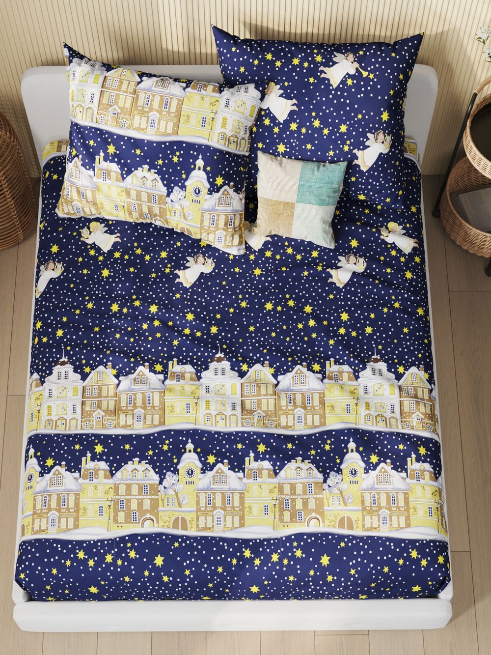 Простынь перкаль Сказка "Зимняя сказка" 150x215 см