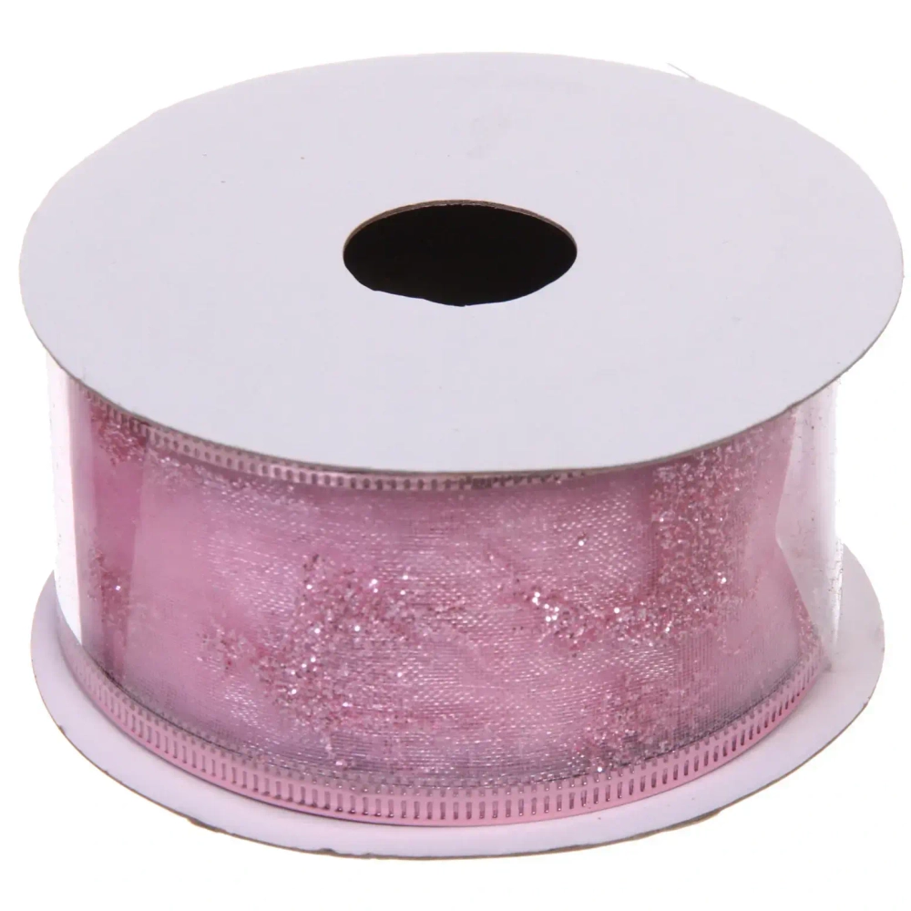 Лента для декорирования «Изящная» 4 см, 2,7 м, Розовый (микс дизайнов)