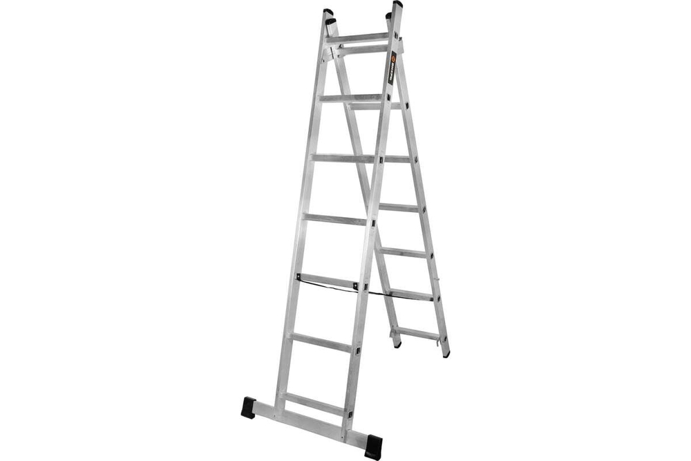 Лестница алюминиевая двухсекционная ЛА 2х7 Вихрь