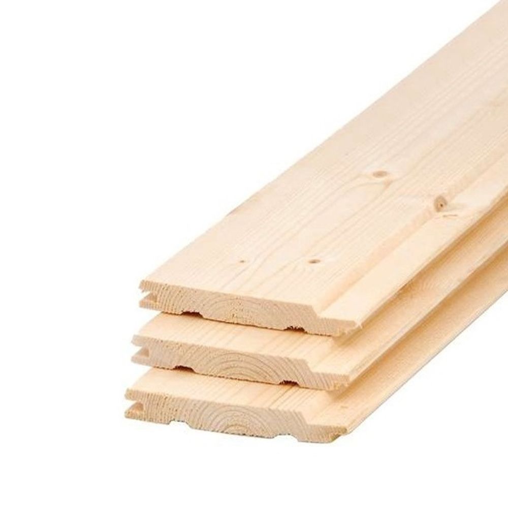 Вагонка хвойная сорт АВ 90*12,5*6000 1/10 Киров (5.4м2)