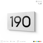 Номер на дверь 190, табличка на дверь для офиса, квартиры, кабинета, аудитории, склада, белая 120х70 мм, Айдентика Технолоджи