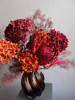 Композиция в кашпо Леукадендрон