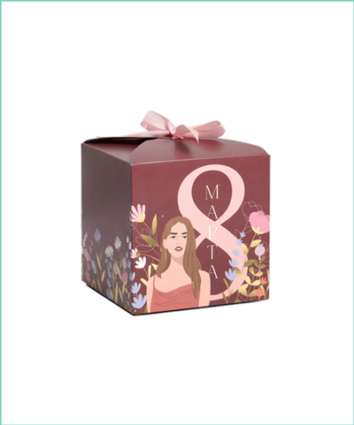 Подарочная коробка "с 8 марта, девочки"