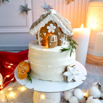 Бенто торт с Пряничным домиком и подсветкой | новый год | рождество | подарок | тайный санта